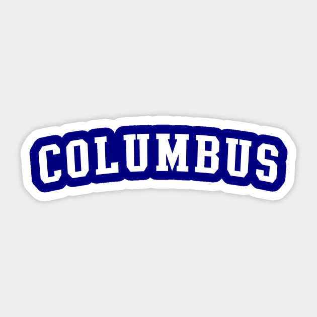 Columbus City Sticker by Novel_Designs